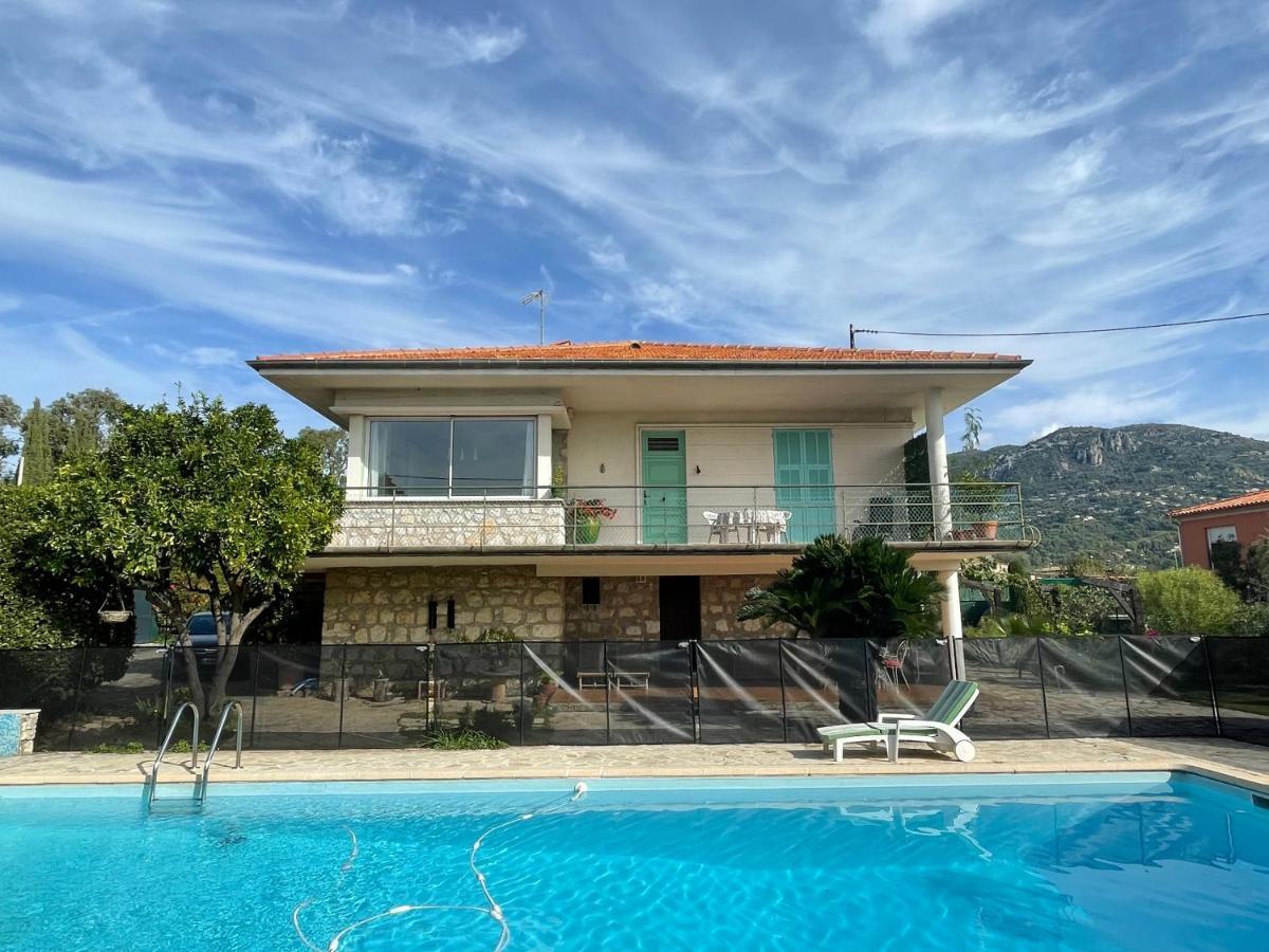 Bas De Villa Avec Acces Piscine Pres De Nice Cannes Monaco Carros Buitenkant foto